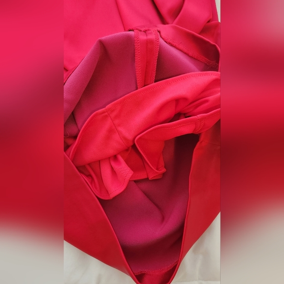 MELANIE LYNE RED MIDI DRESS SIZE 10 LIKE NEW! - Picture 11 of 15